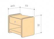Прикроватная тумба Классик 1
