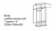  Шкаф комбинированный Кармен-5