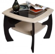 Стол журнальный Маджеста-1 с пескоструйным рисунком