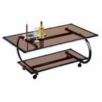 Стол журнальный "Дельта-6" на колёсиках